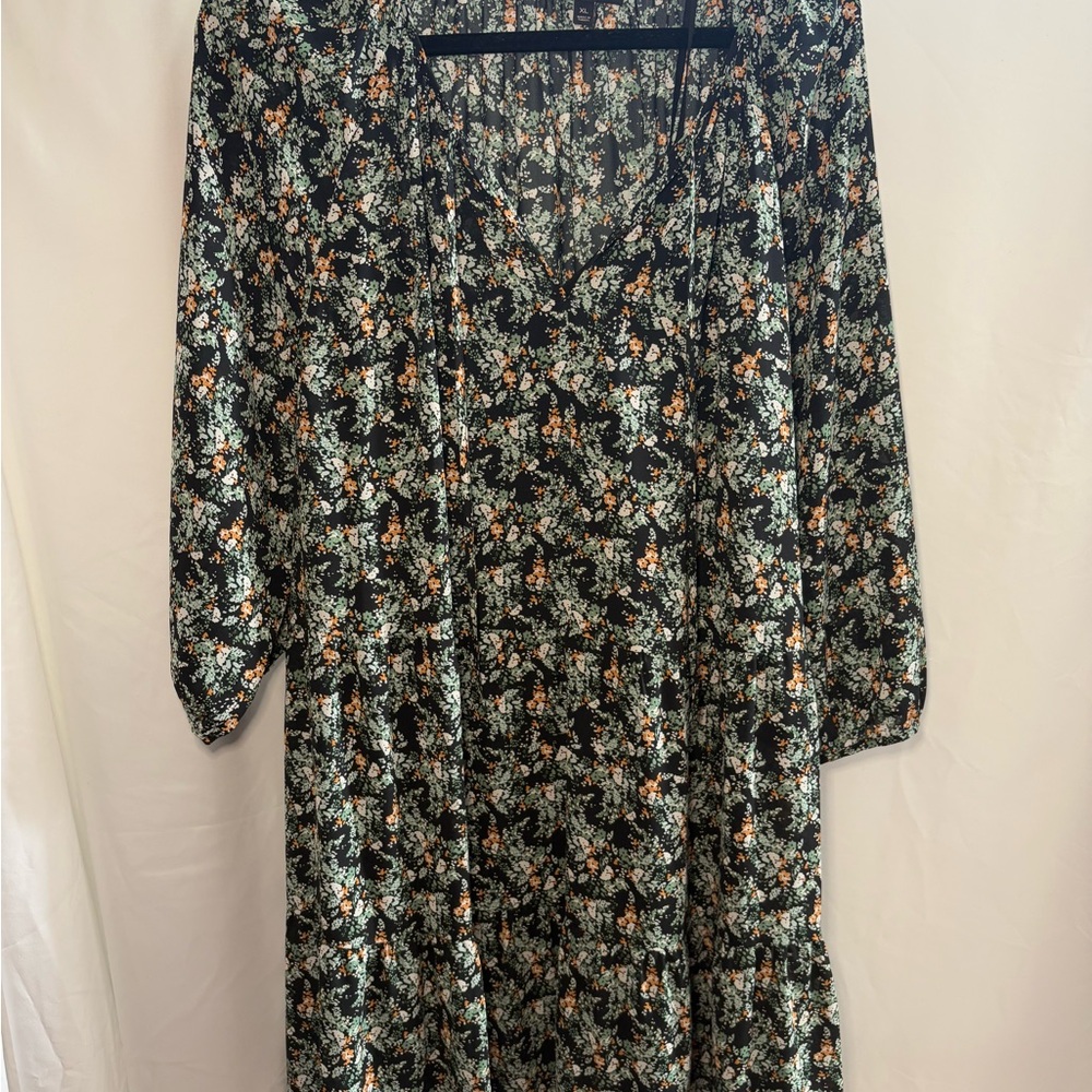 Banana Republic Floral Long Sleeve Dress